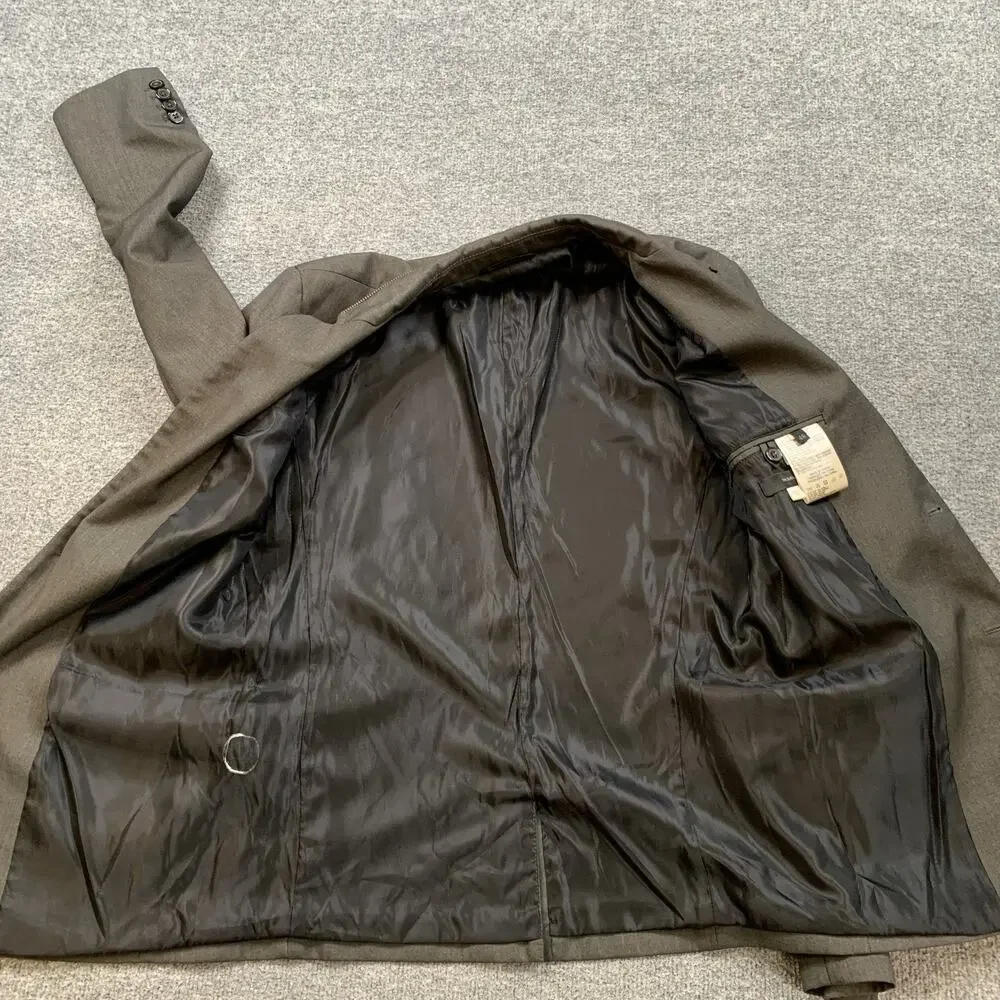 Diesel‎ Blazer Mens 38 (EU 48) Graphite Slim Fit Two Button Front Notch Lapel